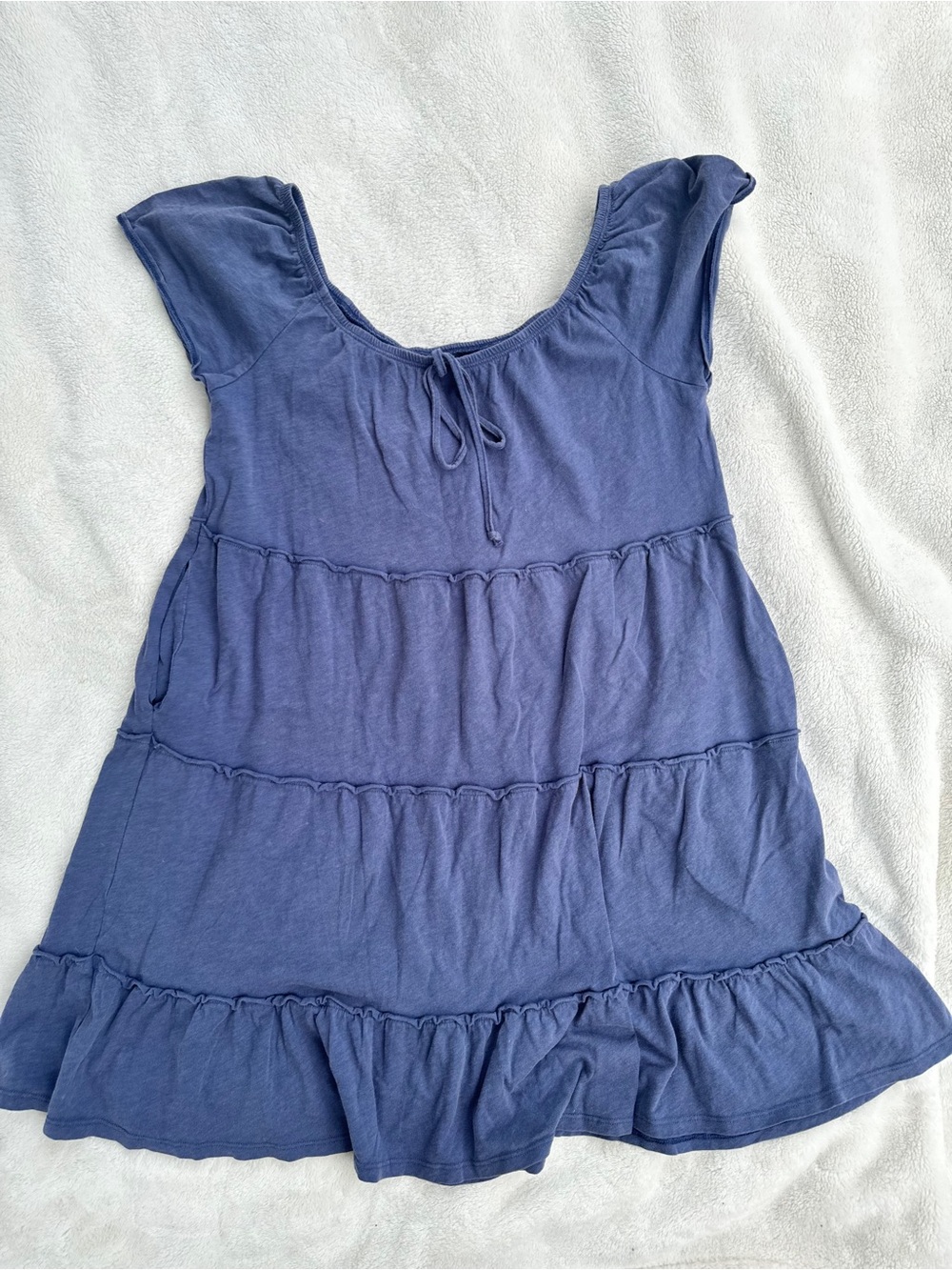 American Eagle Blue Babydoll Mini Dress Size XS
